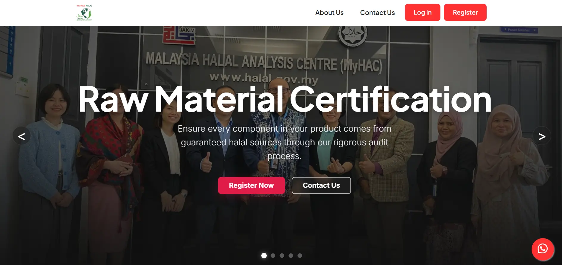 HalalCert — raw material certification programme